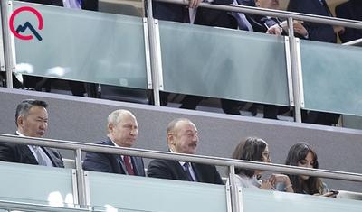 Əliyevlə Putin Bakıda DÇ-nın oyunlarını izləyir - FOTOLAR